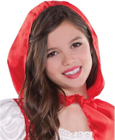 Amscan Lil' Red Riding Hood Red/White Polyester Costume - Large (12-14), Stunningly Unique Design Ideal for Parties & Events (1 Pack) in Saudi Arabia
