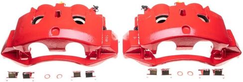 Power Stop Rear S5330 Pair of High-Temp Red Powder Coated Calipers in Saudi Arabia