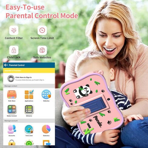 تابلت للأطفال، تابلت Android 13 مقاس 7 بوصات للأطفال الذين تتراوح أعمارهم بين 3 و14 عامًا، وذاكرة وصول عشوائي سعتها 4 جيجابايت وذاكرة قراءة فقط 32 جيجابايت، وأقراص تعلم للأطفال الصغار مع حافظة مضادة للصدمات، ومراقبة الأبوية، وتطبيق للأطفال مثبت مسبقًا (ور in Saudi Arabia