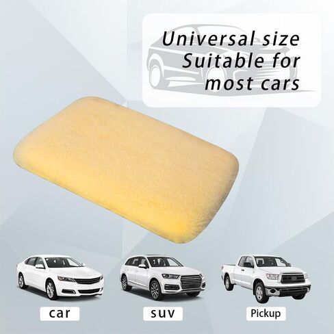 Car Center Console Protector, Car Armrest Cushion, Universal Auto Center Armrest Box Cover, Furry Armrest Seat Box Protector, Car Armrest Seat Box Cover Decor Accessories for Most Cars (Red) in Saudi Arabia