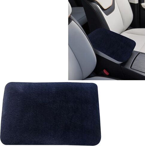 Car Center Console Protector, Car Armrest Cushion, Universal Auto Center Armrest Box Cover, Furry Armrest Seat Box Protector, Car Armrest Seat Box Cover Decor Accessories for Most Cars (Red) in Saudi Arabia