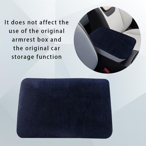 Car Center Console Protector, Car Armrest Cushion, Universal Auto Center Armrest Box Cover, Furry Armrest Seat Box Protector, Car Armrest Seat Box Cover Decor Accessories for Most Cars (Red) in Saudi Arabia