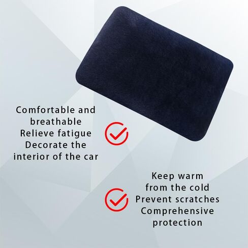 Car Center Console Protector, Car Armrest Cushion, Universal Auto Center Armrest Box Cover, Furry Armrest Seat Box Protector, Car Armrest Seat Box Cover Decor Accessories for Most Cars (Red) in Saudi Arabia