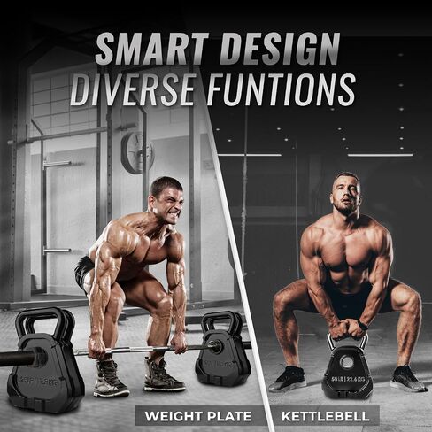 Yes4All Upgraded Bell Plate, Olympic Weight Plate & Kettlebell Combination, Multifunctional Kettlebell Plate Set for Advanced Training in Saudi Arabia