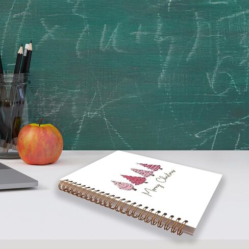 Pink Christmas Tree Notebook, Merry Christmas Journal, Christmas Journal, Notebook Gifts for Christmas, Writing Spiral Notebook 5.5x8.3 in Saudi Arabia