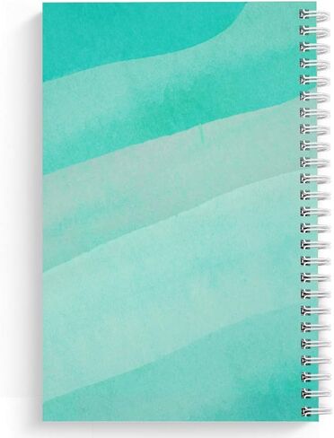 Softcover Last Minute 5.5" x 8.5" Snarky Spiral Notebook/Journal, 120 Checklist Pages, Durable Gloss Laminated Cover, White Wire-o Spiral. Made in the USA in Saudi Arabia