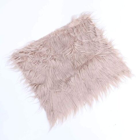 Amosfun props photography fur nail for baby blanket -newborn pictures mat photo photoshoot -Baby Photo Props Newborn DIY Photography Soft Fur- Quilt Photographic Mat (Light Grey) in Saudi Arabia