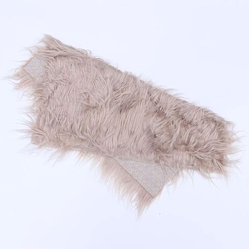 Amosfun props photography fur nail for baby blanket -newborn pictures mat photo photoshoot -Baby Photo Props Newborn DIY Photography Soft Fur- Quilt Photographic Mat (Light Grey) in Saudi Arabia
