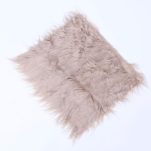 Amosfun props photography fur nail for baby blanket -newborn pictures mat photo photoshoot -Baby Photo Props Newborn DIY Photography Soft Fur- Quilt Photographic Mat (Light Grey) in Saudi Arabia