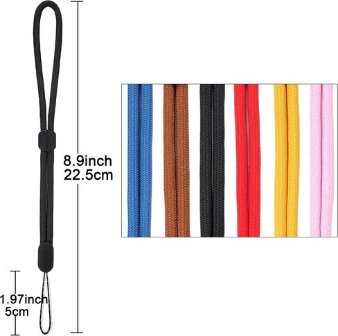 YOUOWO Wrist Lanyards adjustable length 6 pcs small Strap Wrist Short Lanyard for Keys Phone Cases Lanyard Keychain USB in Saudi Arabia