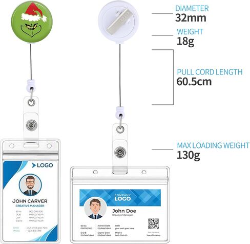 Badge Reels Holder Retractable with ID Clip for Nurse Name Tag Card Fun It's Fine I'm Fine Everything is Fine Nursing Doctor Teacher Student Medical Work Office Alligator Clip ZJK471 in Saudi Arabia