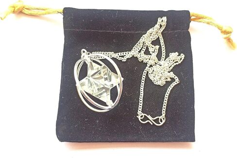 Gemstone Spinning Merkaba Star Pendant in Kuwait