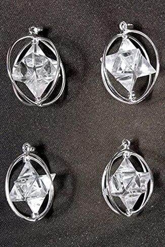 Gemstone Spinning Merkaba Star Pendant in Kuwait