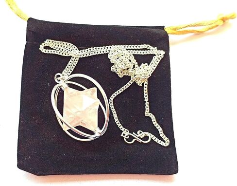 Gemstone Spinning Merkaba Star Pendant in Saudi Arabia