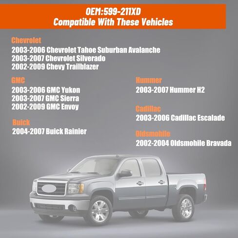 599-211XD لوحة وحدة التحكم في المناخ لسيارة شيفروليه جي إم سي هامر وبويك كاديلاك - 2003-2006 سوبربان أفالانش يوكون إسكاليد، 2003-2007 سيلفرادو سييرا رينييه هامر H2، 2002-2009 تريل بليزر إنفوي in Kuwait