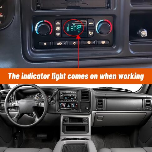 599-211XD لوحة وحدة التحكم في المناخ لسيارة شيفروليه جي إم سي هامر وبويك كاديلاك - 2003-2006 سوبربان أفالانش يوكون إسكاليد، 2003-2007 سيلفرادو سييرا رينييه هامر H2، 2002-2009 تريل بليزر إنفوي in Kuwait