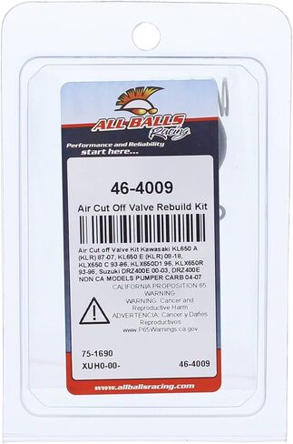All Balls Air Cut Off Valve Rebuild Kit 46-4009 for Suzuki DR-Z 400 E 2000 2001 2002 2003 2004 2005 2006 2007 in Saudi Arabia