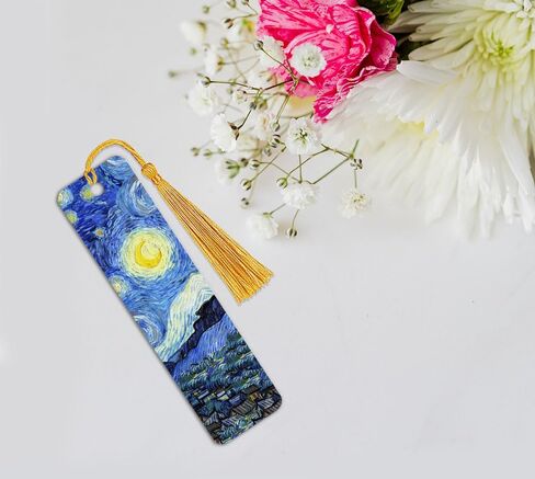 WIRESTER Set of 3 Metal Bookmarks with Light Gold Tassel for Students, Reader, Teachers, Book Lovers - Purple Nebula Galaxy, Galaxy Star Space, Celestial Blue Purple Galaxy in Saudi Arabia