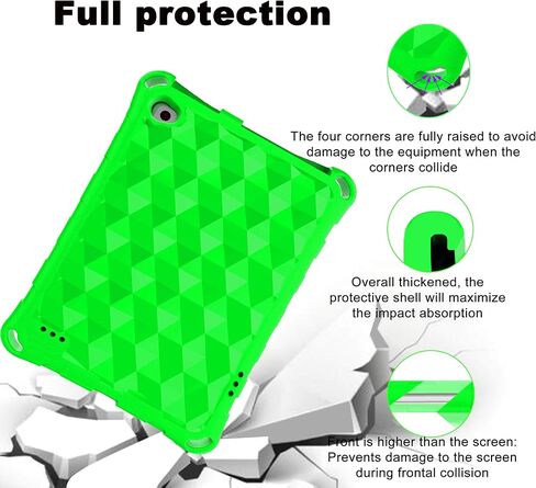 Fire 7 Tablet Case for Kids,Not Compatible with 2022 New, OQDDQO Extra Thick Protective Layer Double-Layer Shockproof in Four Corners Compatible with 9/7/5th Generation 2019/2017/2015 Release (Blue) in Saudi Arabia