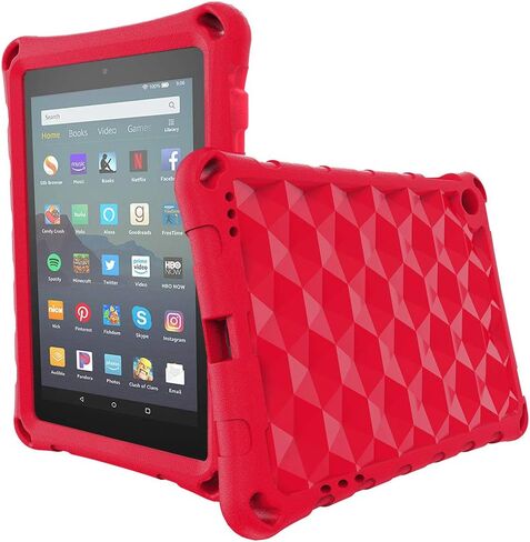 Fire 7 Tablet Case for Kids,Not Compatible with 2022 New, OQDDQO Extra Thick Protective Layer Double-Layer Shockproof in Four Corners Compatible with 9/7/5th Generation 2019/2017/2015 Release (Blue) in Saudi Arabia