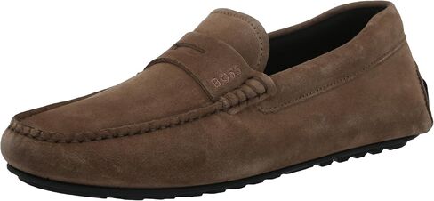 BOSS Men's Smooth Suede Slip on Drivers Loafer in Saudi Arabia
