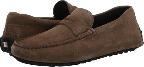 BOSS Men's Smooth Suede Slip on Drivers Loafer in Saudi Arabia