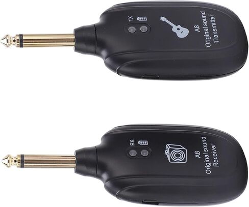 Wireless Guitar System, Receiver Transmitter Rechargeable Pickup Accessory Set Kit Wireless Guitar in Saudi Arabia