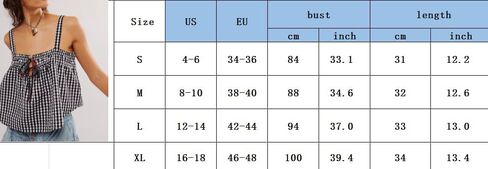 Women Y2K Tie Front Gingham Crop Tank Tops Square Neck Sleeveless Plaid Camisoles Summer Cute Backless Shirred Vest Shirt in Saudi Arabia