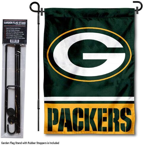 Green Bay Packers Garden Flag with Stand Holder in Saudi Arabia