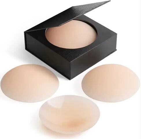 Nipple Cover - Sticky Adhesive Silicone Nipple Pasties - Reusable Pasty Nipple Covers for Women Nude in Saudi Arabia