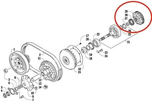 القابض الرطب يناسب Artic Cat Prowler Wild Cat 550 650 700 1000 طوال السنوات in Saudi Arabia