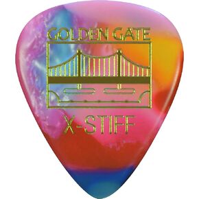 Golden Gate Guitar Picks (MP-147), Clown Confetti,The Sideman - X-Stiff