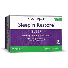 Natrol Sleep N Restore Sleep Support 20 Tablets (Pack of 6) in Kuwait