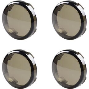 Smoked 2 Inch Bullet Front Rear Turn Signals Lens Cover for Harley Dyna Sportster Touring Road Glide Road King Softail Electra Glide Street Glide