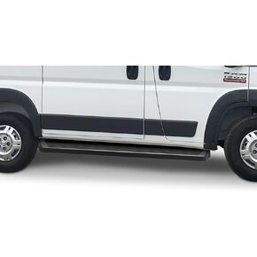 APS Running Boards (Nerf Bars Side Steps Step Bars) Compatible with Ram ProMaster 2014-2023 Full Size Van 118 inches Wheelbase 3 Door Only (Black Powder Coated 5 inches)