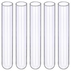 Glass Test Tubes, Pack of 100 Sturdy Round Bottom Clear Test Lab Tubes