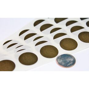 My Scratch Offs 0.70 Inch Gold Round Scratch Off Sticker Labels - 250 Pack