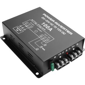 XMSJSIY DC 24V to 12V DC Step-Down Voltage Converter 100A 1200W DC Buck Module Adapter 20-30V to 12V DC Regulator Reducer Car Power Supply Volt Converter for Car Truck Vehicle - 1 Pcs