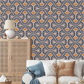 Modern Leaf Wall Stickers Ginkgo Leaves Wall Decals Peel and Stick Black Line Tree Leaf Wall Stickers Removable Modern Wall Stickers Botanical Plant Leaf Wall Decals for Bedroom Living Room Decor