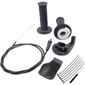 7/8" Handle Twist Throttle Cable Kit Compatible with Coleman 200cc CT200U MB200 CT200U-EX BT200X Predator 196cc 212cc 6.5hp Mini Bike, Throttle Grip with Motorcycle Cruise Control