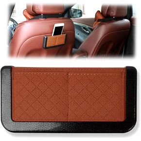 AUCELI Car Storage Pocket, Multifunctional Car Seat Side Storage Box, Vehicle Seat Gap Filler Organizer for Purse Phone Holder Wallet Key, Universal Auto Interior Accessories for SUV Truck