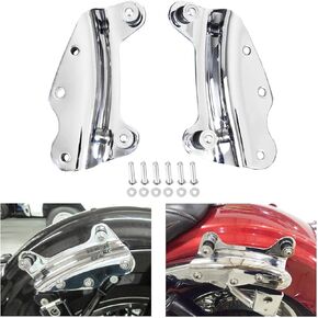 Black 4 Point Docking Hardware Kit Compatible with for Touring Road King Road Glide Street Glide Electra Glide 2009-2013