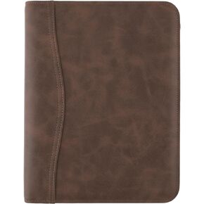AT-A-GLANCE Simulated Leather Undated Starter Set, 43184 DAY-TIMER, Desk Size, Distressed Brown (031-0140-04)