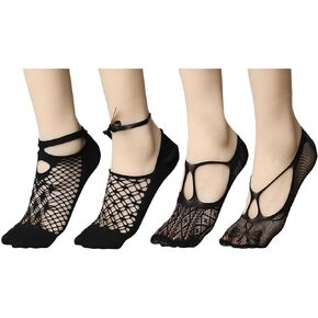 Women Black Lace Socks No Show Fishnet Socks Ankle Mesh Sheer Socks Transparent Hollow Out Net Socks Elastic Crew Dress Socks See Through Ultra Thin Sexy Fancy Socks Summer