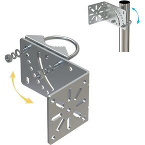 2 Pcs Anti Vibration Antenna Mount Hardware Accessories [ Without The Pole ] Pole Holder Antenna Pole Mount Kits