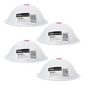 Hole Saw Dust Bowl, Flexible Plastic Drilling Saw Dust Collector, Collects Dust When Drilling Holes for Recessed Lights, Universal Hole Saw Accessories, Clear Design, 4 Pack