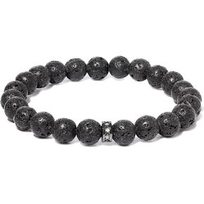 Natural Gem Semi Precious Gemstones Beaded Bracelets Stretch 8mm Round Beads Spiritual Bracelet for Women and Men Energy Protection Gifts Unisex