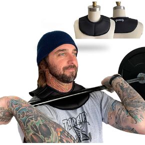 Padded Neck Collar - Anti-Bruise Protection for Weightlifting, Cross-Training, Squats and Barbell Workouts. Weightlifting Collar - Clavicle Protection and Injury Prevention During Gym Workouts. Barbell Squat Pad - Enhanced Safety and Comfort. Cushioned, a