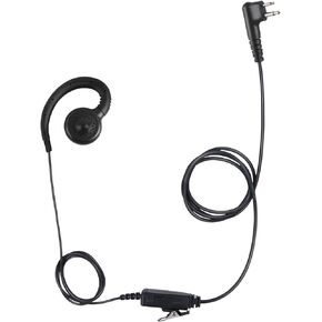 2 Pin Ptt Mic Earpiece Two Way Radio Headset C Swivel Ear Piece for Motorola Walkie Talkie CLS 1010 1040 dlr 1060 bpr40(Black,Wired)
