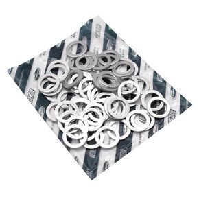 50PCS Aluminum Oil Drain Plug Gasket Washer Crush Seal 14mm Gasket Replaces for OEM 94109-14000 for Honda Civic Accord CRV Accord, Acura, Civic, Ridgeline, Odyssey, CR-V, Pilot, Fit, Element